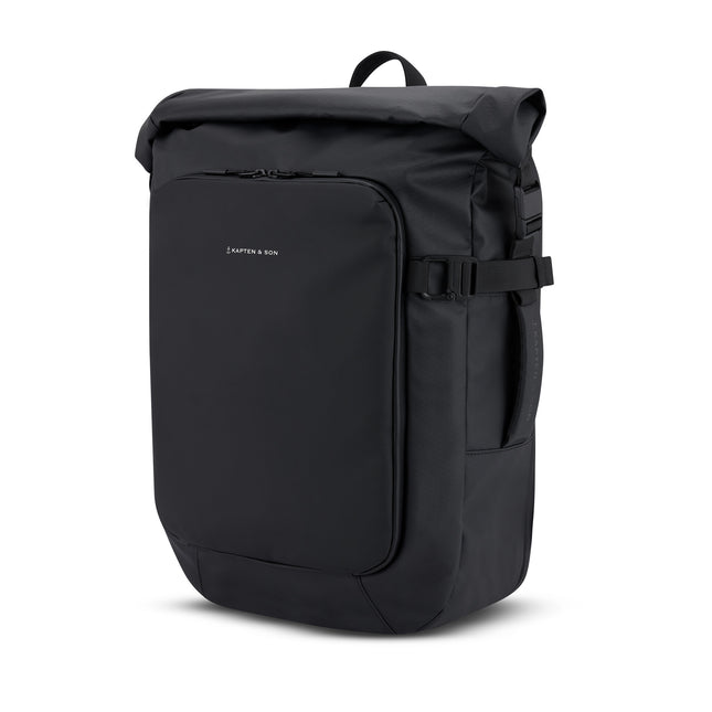 Kapten & Son Rugzak Lisbon All Black 16 Inch