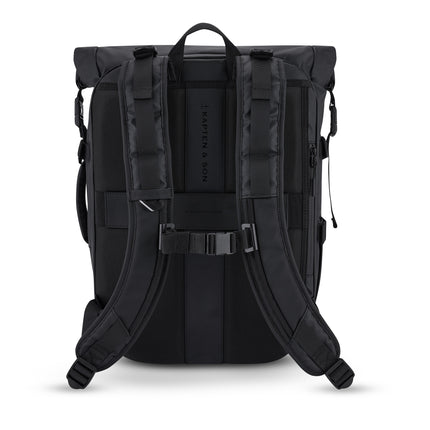Kapten & Son Rugzak Lisbon All Black 16 Inch
