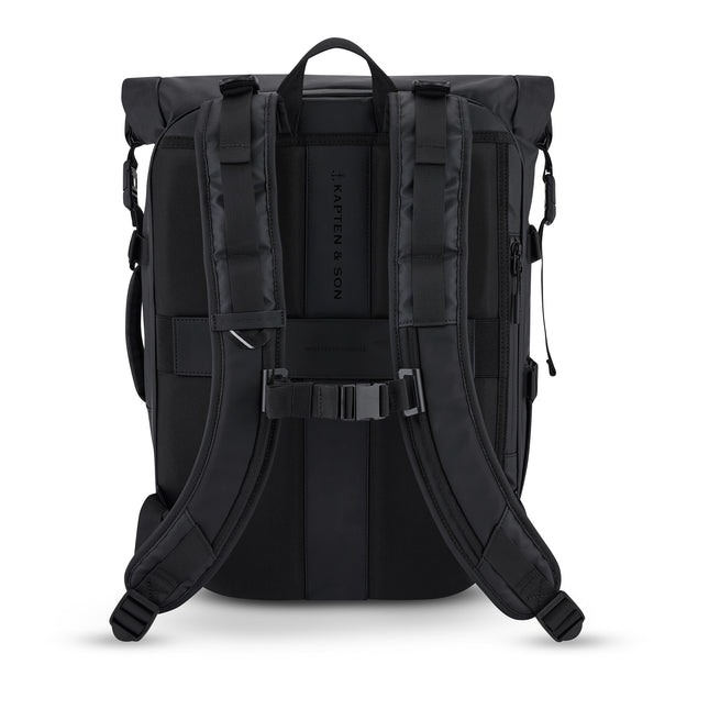Kapten & Son Rugzak Lisbon All Black 16 Inch