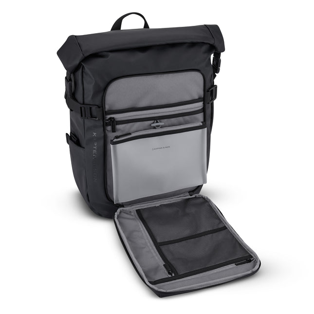 Kapten & Son Rugzak Lisbon All Black 16 Inch