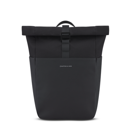 Kapten & Son Rugzak Lund All Black 14 Inch