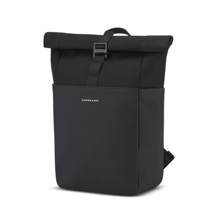 Kapten & Son Rugzak Lund All Black 14 Inch