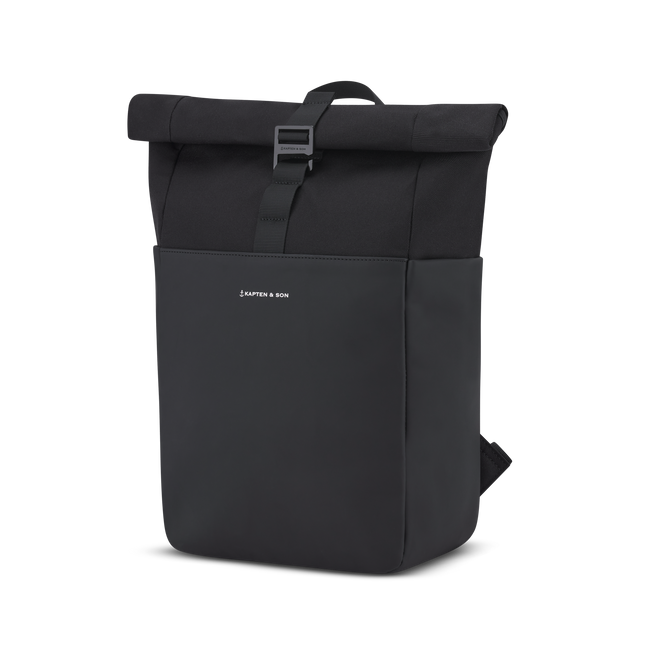 Kapten & Son Rugzak Lund All Black 14 Inch