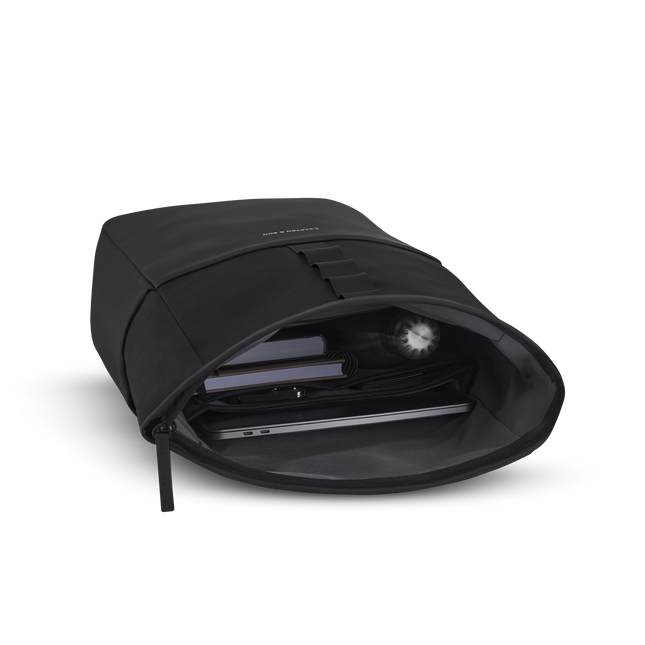 Kapten & Son Rugzak Lund All Black 14 Inch