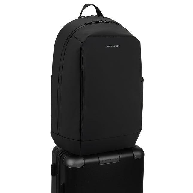 Kapten & Son Rugzak Oslo All Black 15 Inch