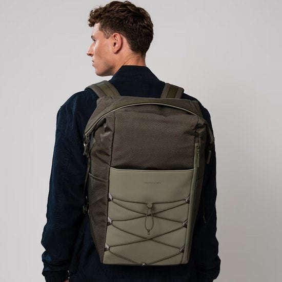 Kapten & Son Rugzak Yoho Forest Green 14 Inch