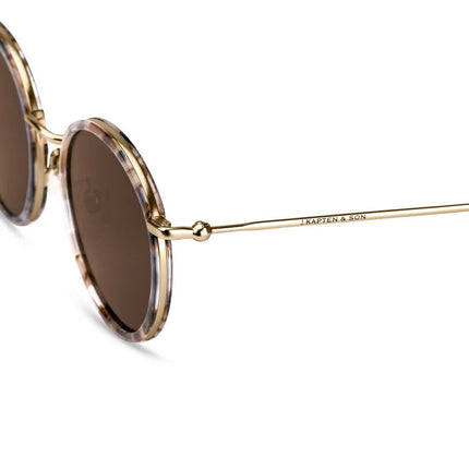 Kapten & Son Zonnebril Amsterdam Toffee Tortoise Brown