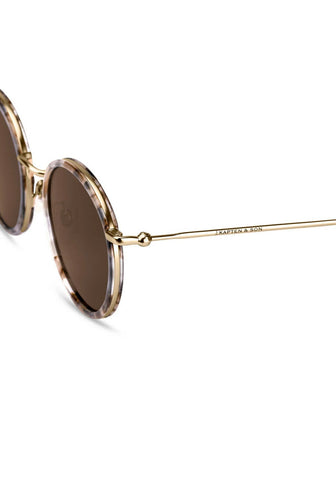 Kapten & Son Zonnebril Amsterdam Toffee Tortoise Brown