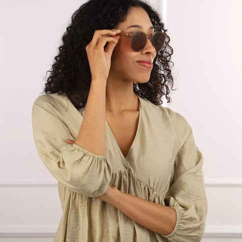 Kapten & Son Zonnebril Nairobi Transparent Hazel Brown