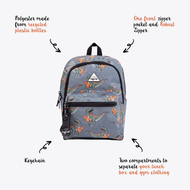 Little Legends Rugzak L Dino Boxing Little Legends Kinder Rugzak