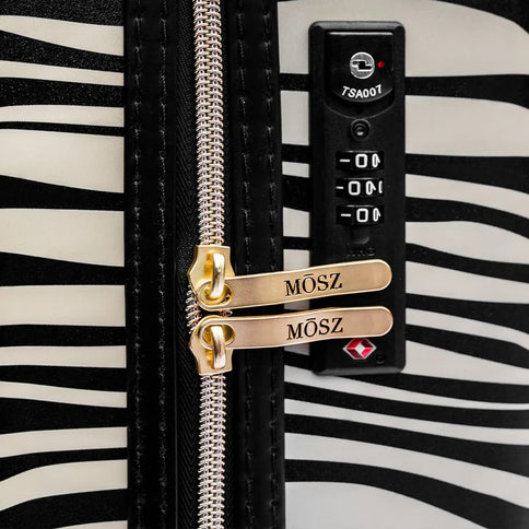 MOSZ Dames handbagage koffer - 55 cm - Lauren - Zebra