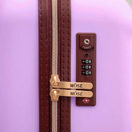 MOSZ Dames Handbagage Koffer Violet Tulle - 55 cm - Lauren