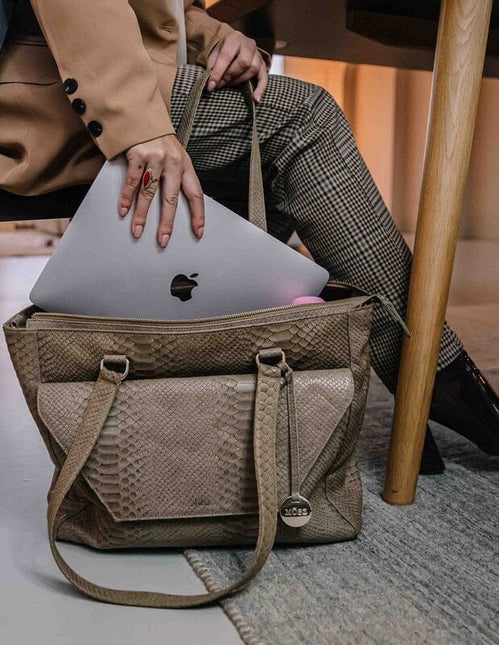 MOSZ Laptoptas Denise 15,6" Jungle Taupe