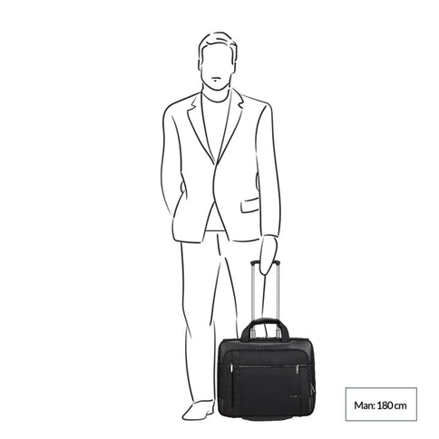 Samsonite Spectrolite 3.0 Rolling Tote 17.3'' Exp Black