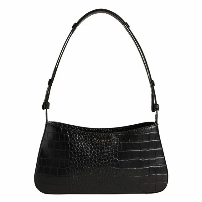 Ted Baker Stinny Croc Effect Baguette Bag Black