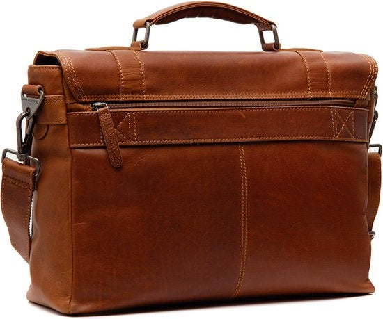 The Chesterfield Brand Imperia Laptoptas Waxed Pull Up  15.6 Inch