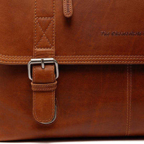 The Chesterfield Brand Imperia Laptoptas Waxed Pull Up  15.6 Inch