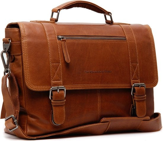 The Chesterfield Brand Imperia Laptoptas Waxed Pull Up  15.6 Inch