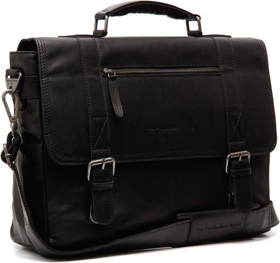 The Chesterfield Brand Imperia Laptoptas Waxed Pull Up  15.6 Inch