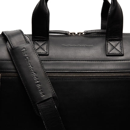 The Chesterfield Brand Laptoptas Waxed Pulled Up Levanto 15 Inch