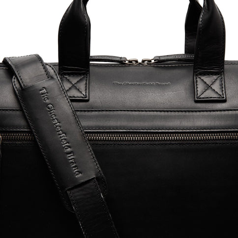 The Chesterfield Brand Laptoptas Waxed Pulled Up Levanto 15 Inch