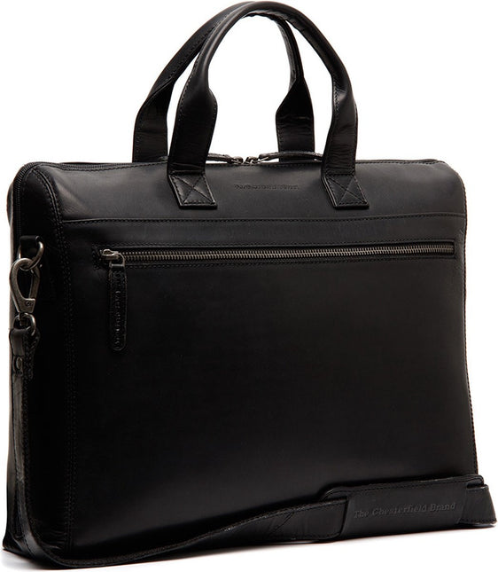 The Chesterfield Brand Laptoptas Waxed Pulled Up Levanto 15 Inch
