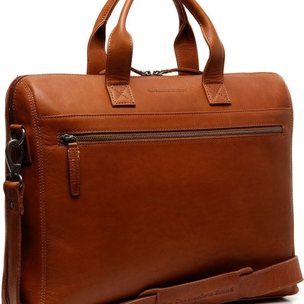The Chesterfield Brand Laptoptas Waxed Pulled Up Levanto 15 Inch
