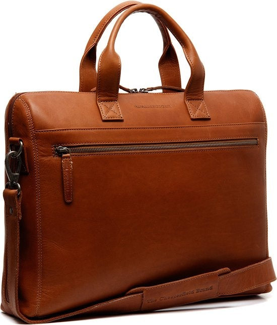 The Chesterfield Brand Laptoptas Waxed Pulled Up Levanto 15 Inch