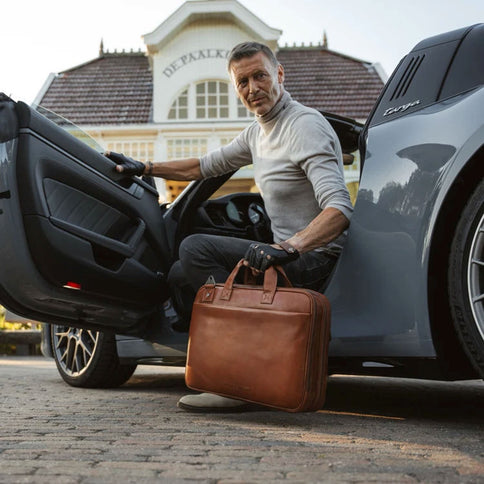 The Chesterfield Brand Leren Laptoptas Iseo