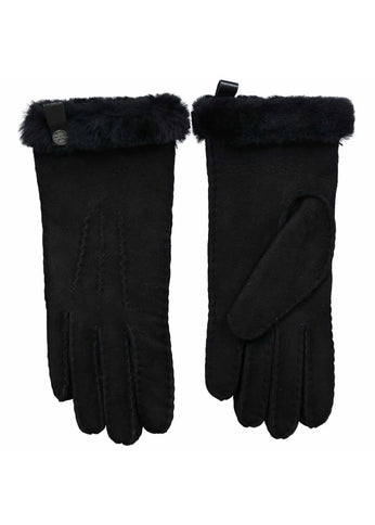Van Buren Lamsvacht Dames Handschoenen Zwart