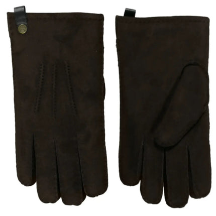 Van Buren Lamsvacht Heren Handschoenen - Bruin