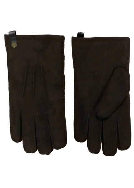 Van Buren Lamsvacht Heren Handschoenen - Bruin