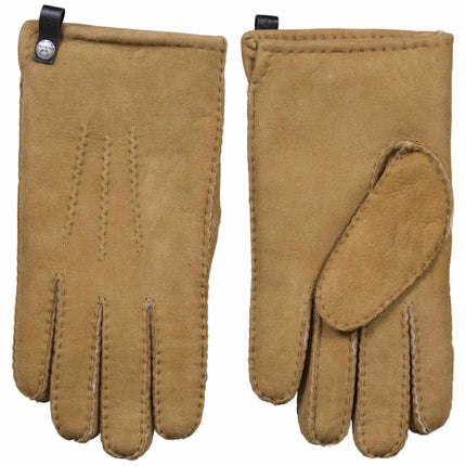 Van Buren Lamsvacht Heren Handschoenen - Camel