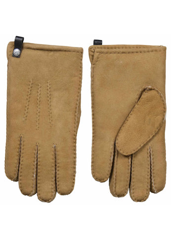 Van Buren Lamsvacht Heren Handschoenen - Camel