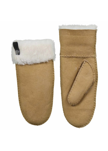 Van Buren Lamsvacht Wanten - Camel