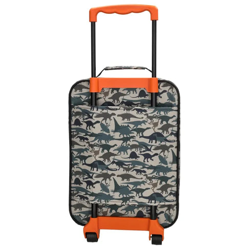 Zebra Avonturier Kinder Koffer Dino Green
