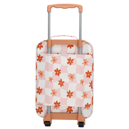 Zebra Avonturier Kinder Koffer Flower Old Pink