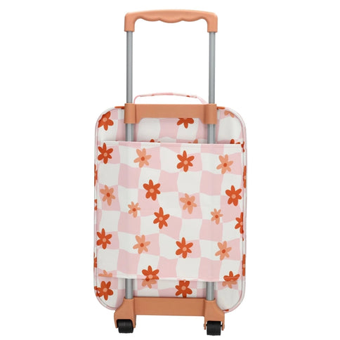 Zebra Avonturier Kinder Koffer Flower Old Pink