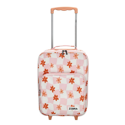 Zebra Avonturier Kinder Koffer Flower Old Pink