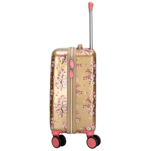 Zebra Avonturier Kinder Koffer Flowers Goud