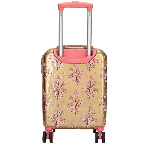 Zebra Avonturier Kinder Koffer Flowers Goud