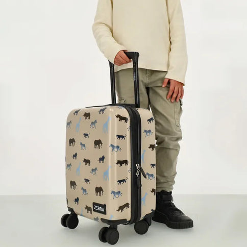 Zebra Avonturier Kinder Koffer Safari Camel