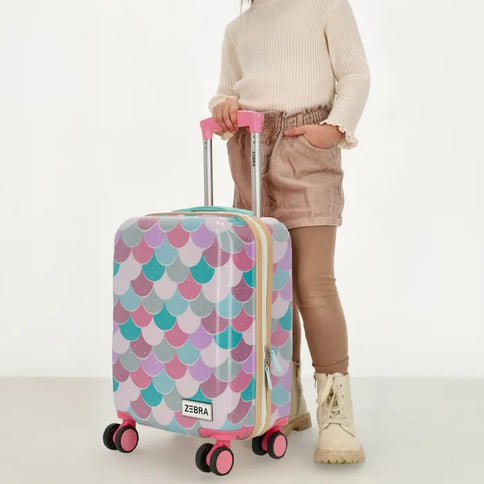 Zebra Avonturier Kinder Koffer Zeemeermin Mint