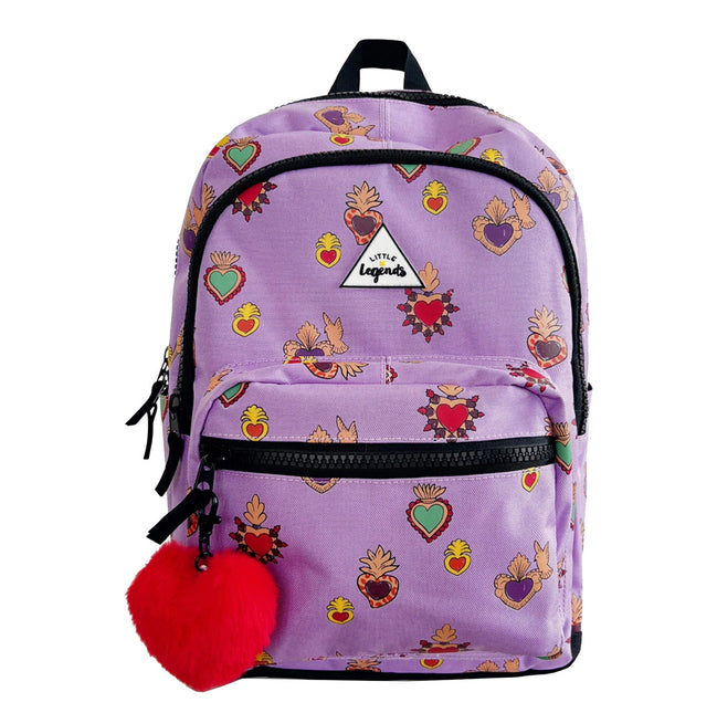 Little Legends Backpack L Milagros Heart Lilac