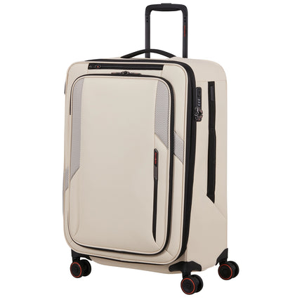 Samsonite Glazed Spinner 67 cm - Uitbreidbaar 83/94 liter - 67x44x30/33 cm Sandstone