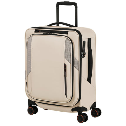 Samsonite Glazed Handbagage Spinner 55x40x23/26 cm Sand Stone
