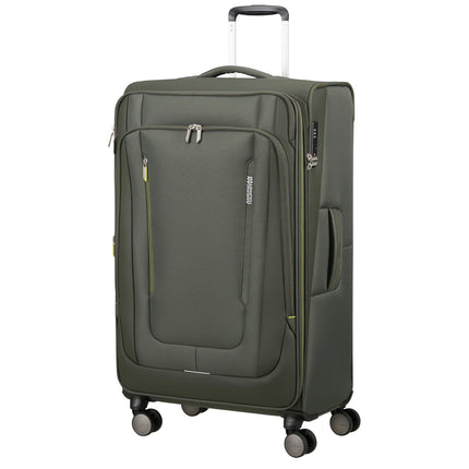 American Tourister Wanderlite Spinner L Uitbreidbaar 108/ 123 liter-79x48x31/34 cm Khaki