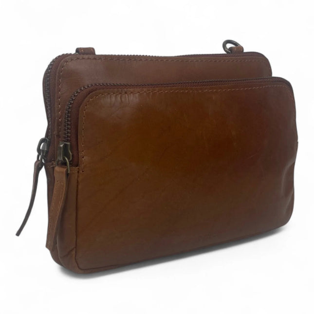 DSTRCT Preston Park Schoudertas Buidel Cognac