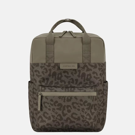 Kapten & Son Rugzak Bergen Pro Leo Dark Brown 15 Inch