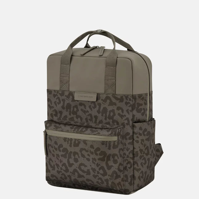 Kapten & Son Rugzak Bergen Pro Leo Dark Brown 15 Inch
